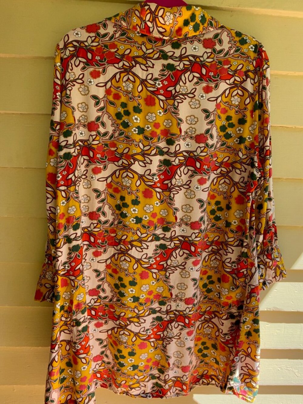 NATURAL LIFE Floral Mini Dress in Cream, Yellow, Orange, Green - Picture 6 of 9